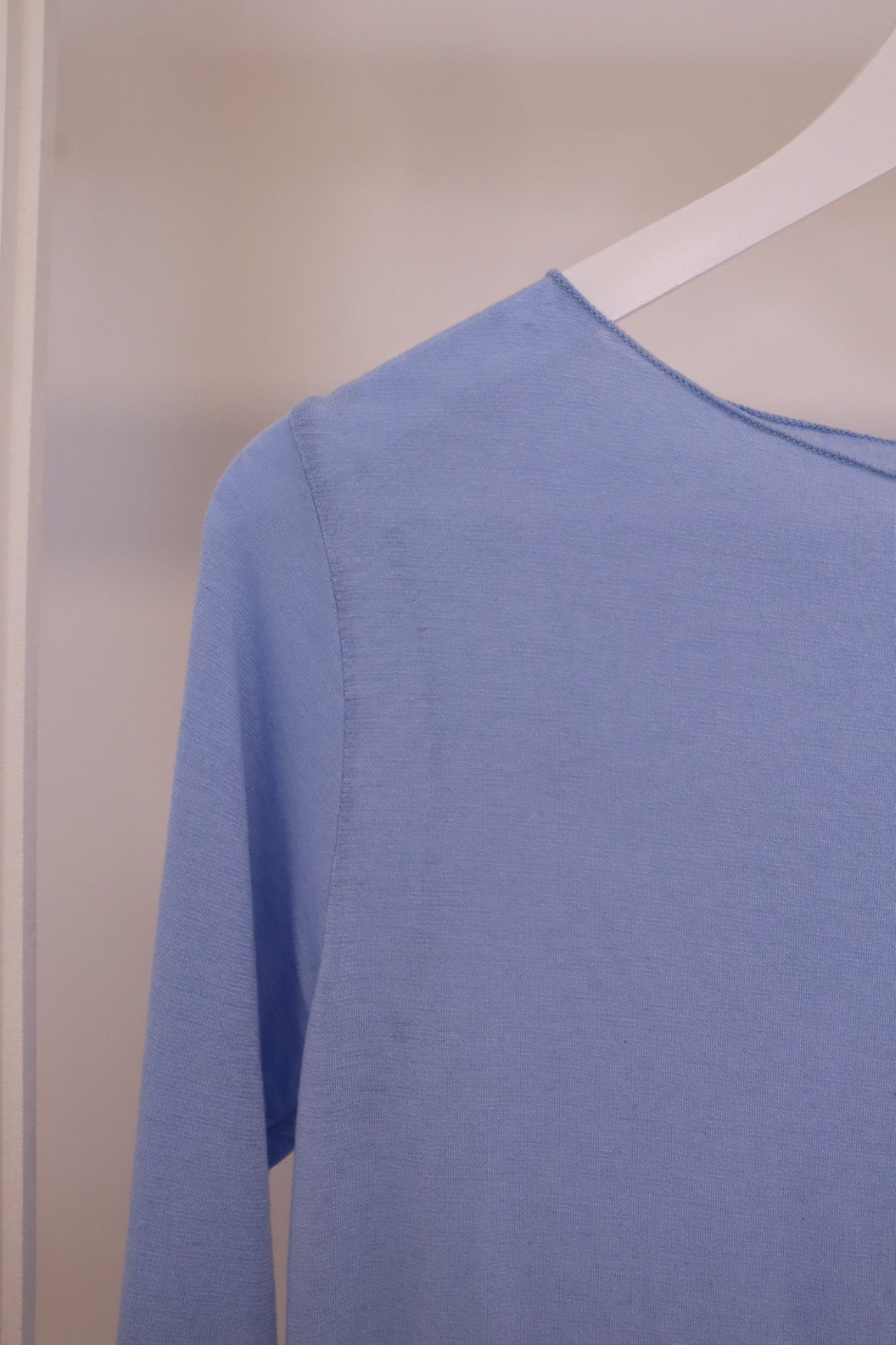 Misto Cashmere Langarm Shirt hellbau