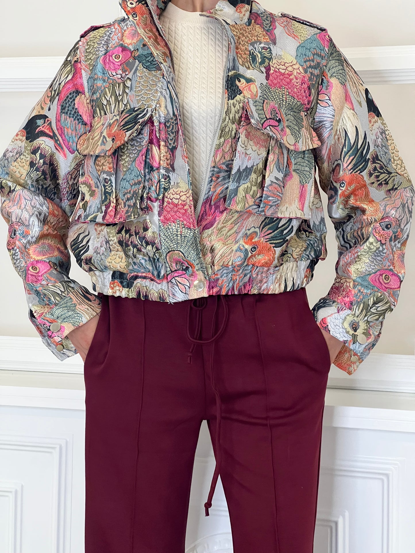 Kurzjacke mit Tiermotiv-Muster Anna