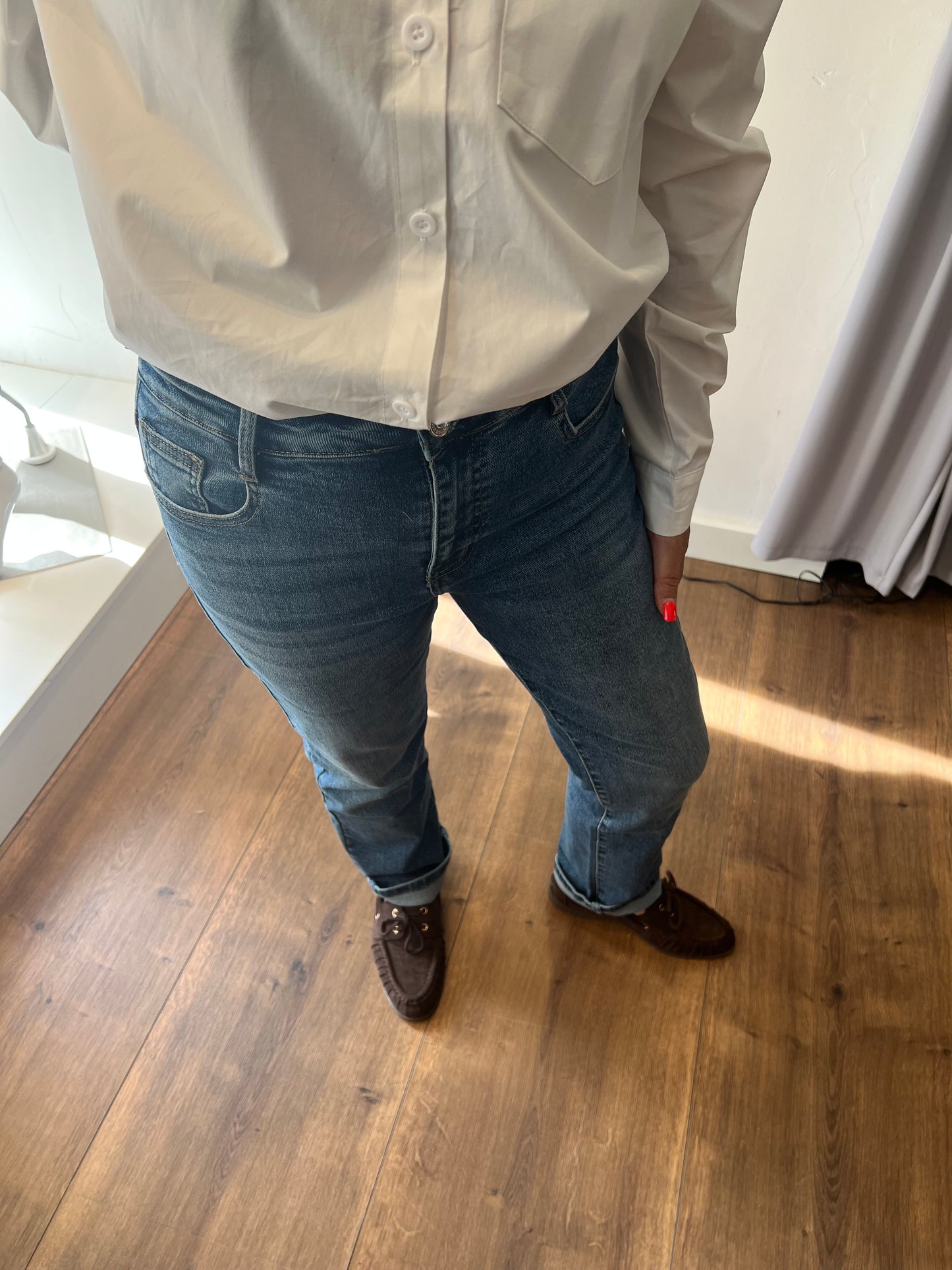 Straight-Fit Damen -Jeans Bruni