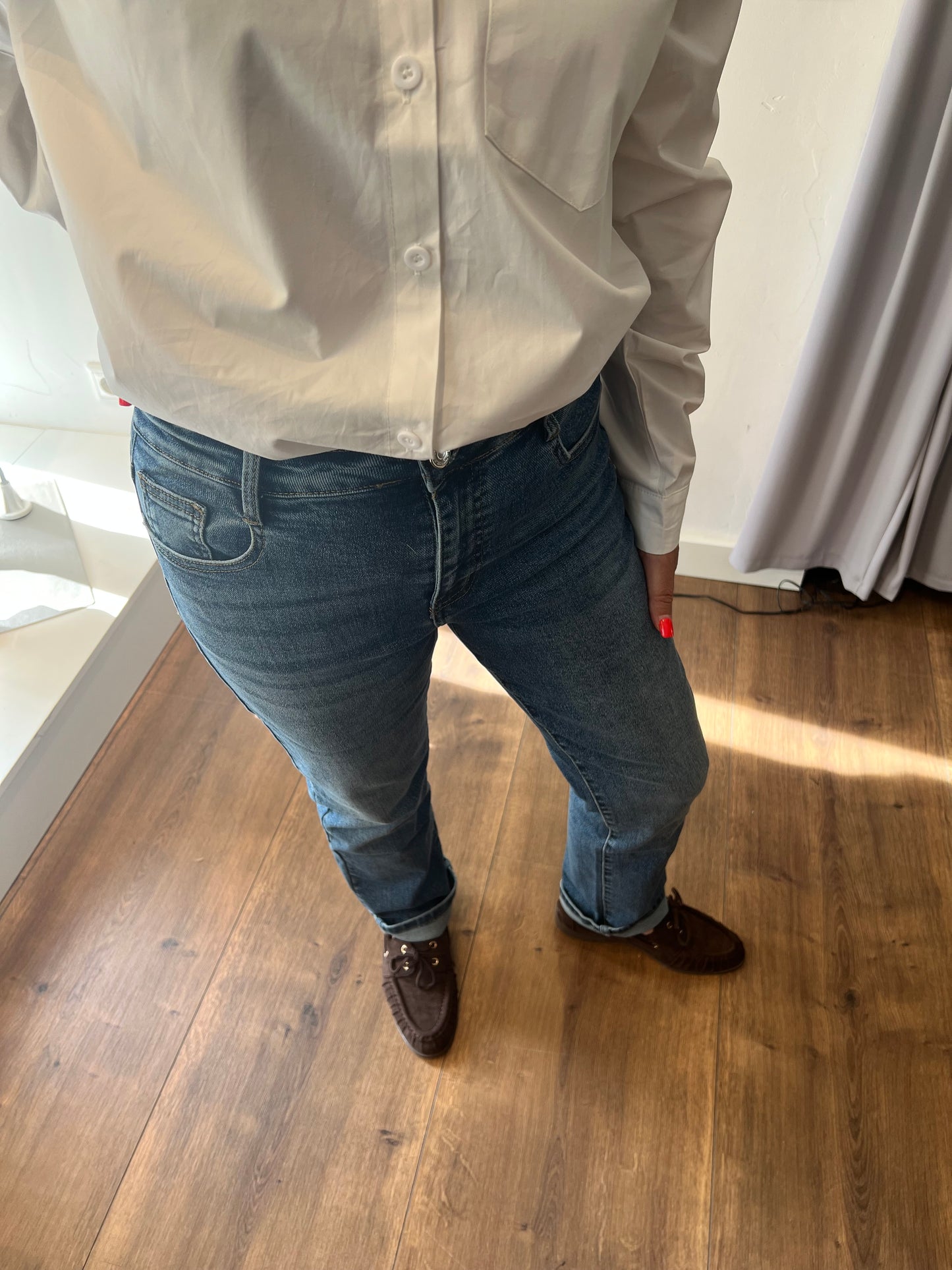 Straight-Fit Damen -Jeans Bruni