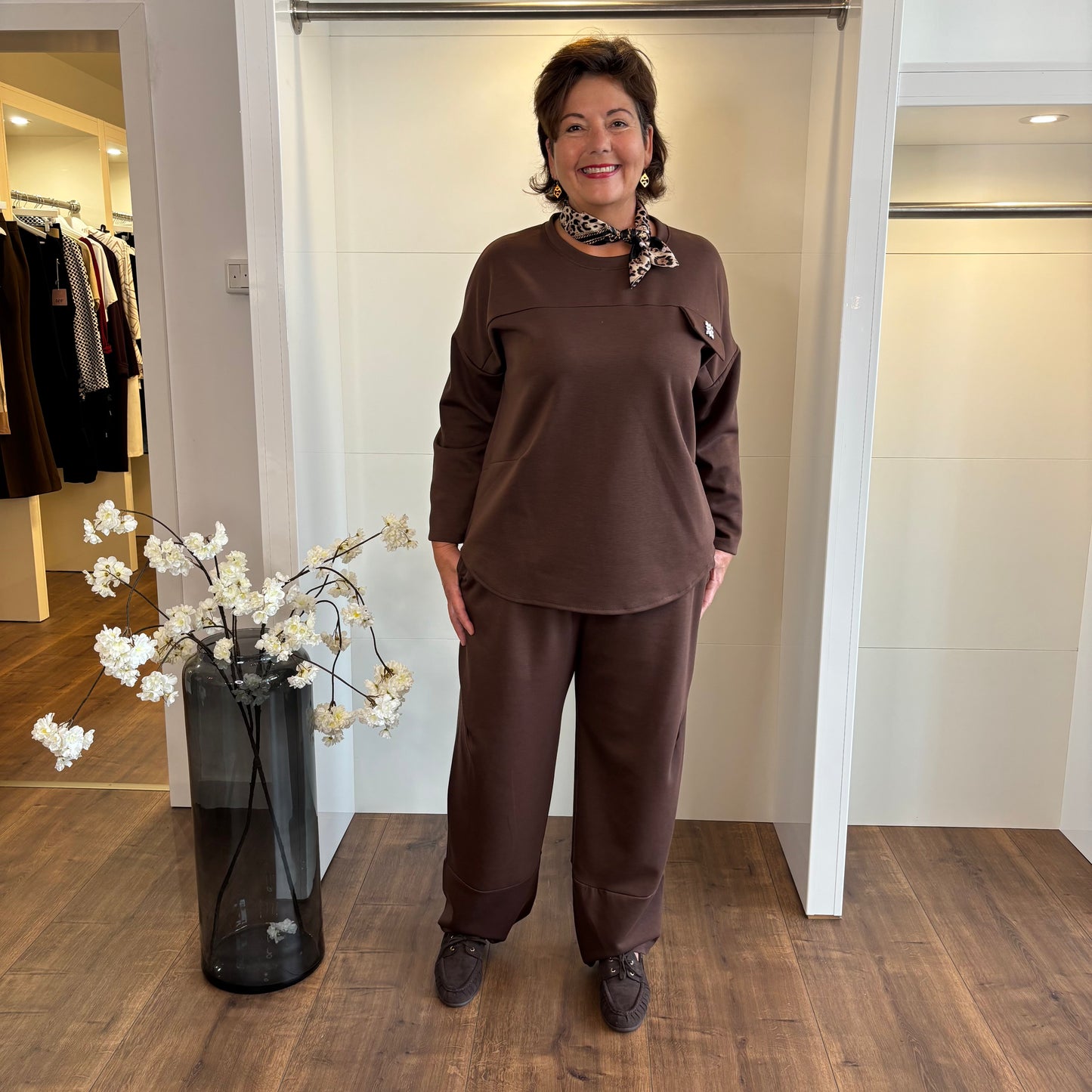 Loungewear-Hose „Choco Chic“