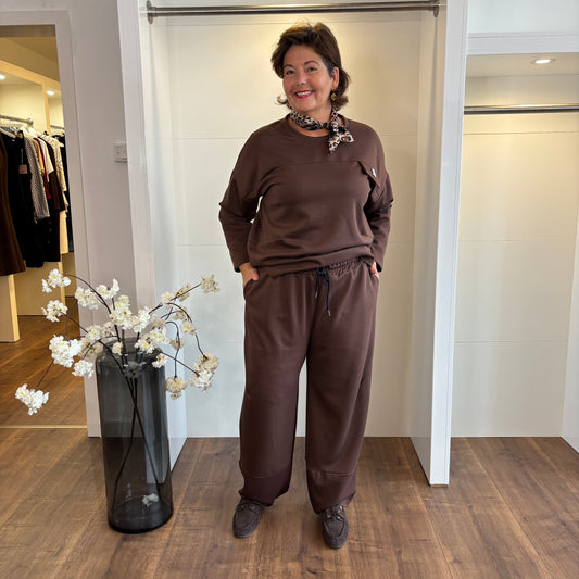 Loungewear-Hose „Choco Chic“