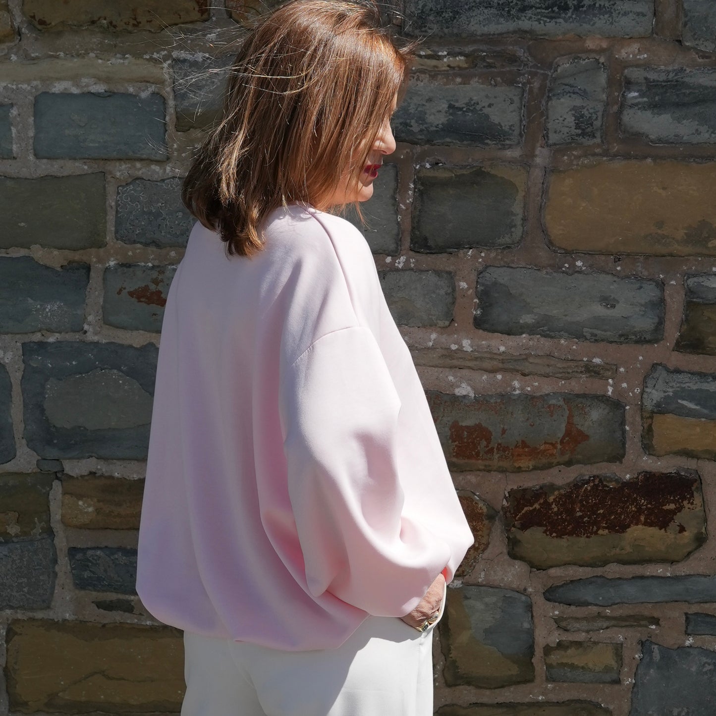 Ballonpullover Soft rose Dora
