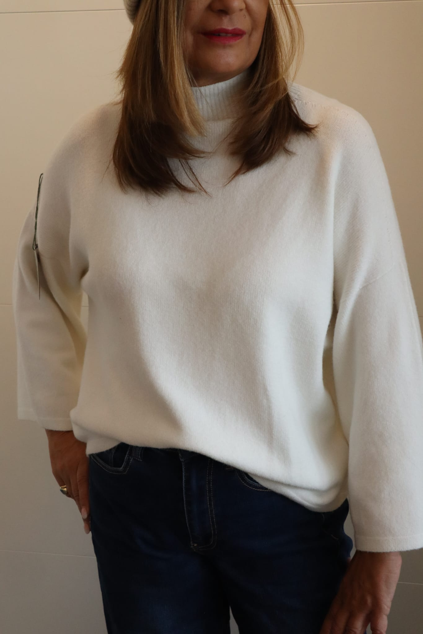 Pullover creme