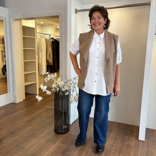 Longweste in Teddy-Optik Marli