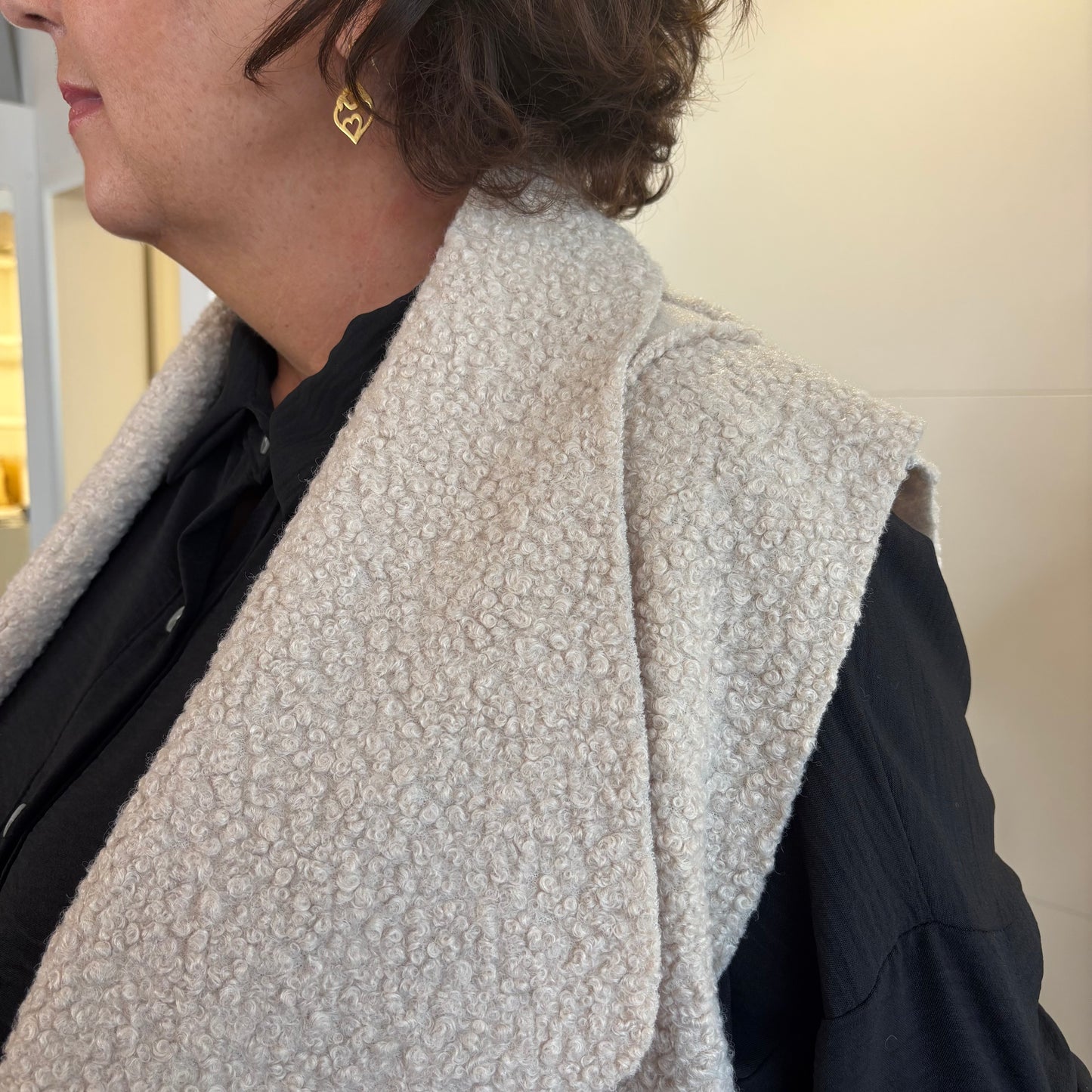 Longweste in Teddy-Optik Cleo