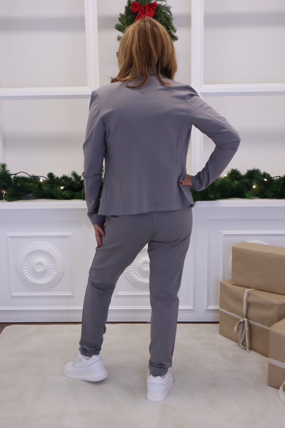 Sportlicher Blazer uni grau