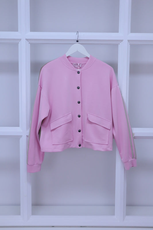 Blousonjacke Bela in rosa mit Rückenprint
