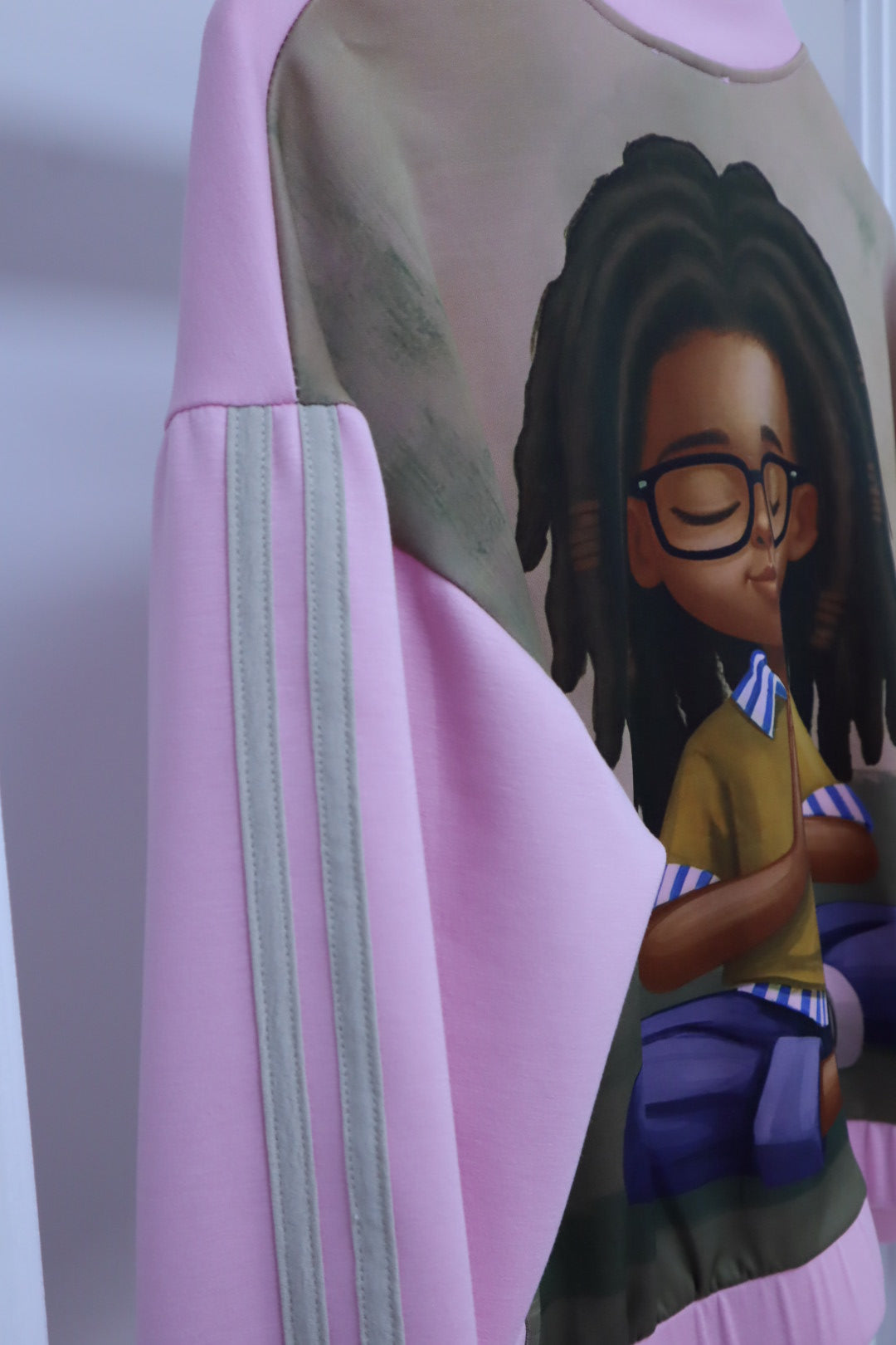 Blousonjacke Bela in rosa mit Rückenprint