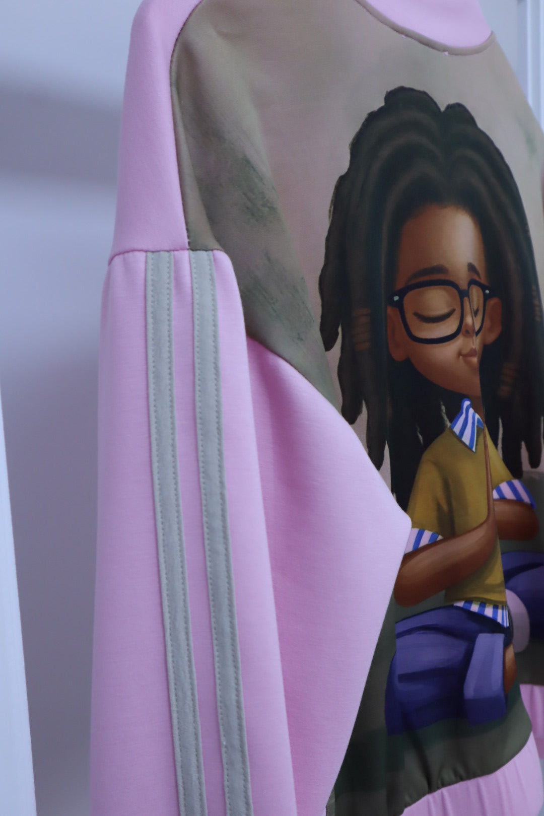 Blousonjacke Bela in rosa mit Rückenprint