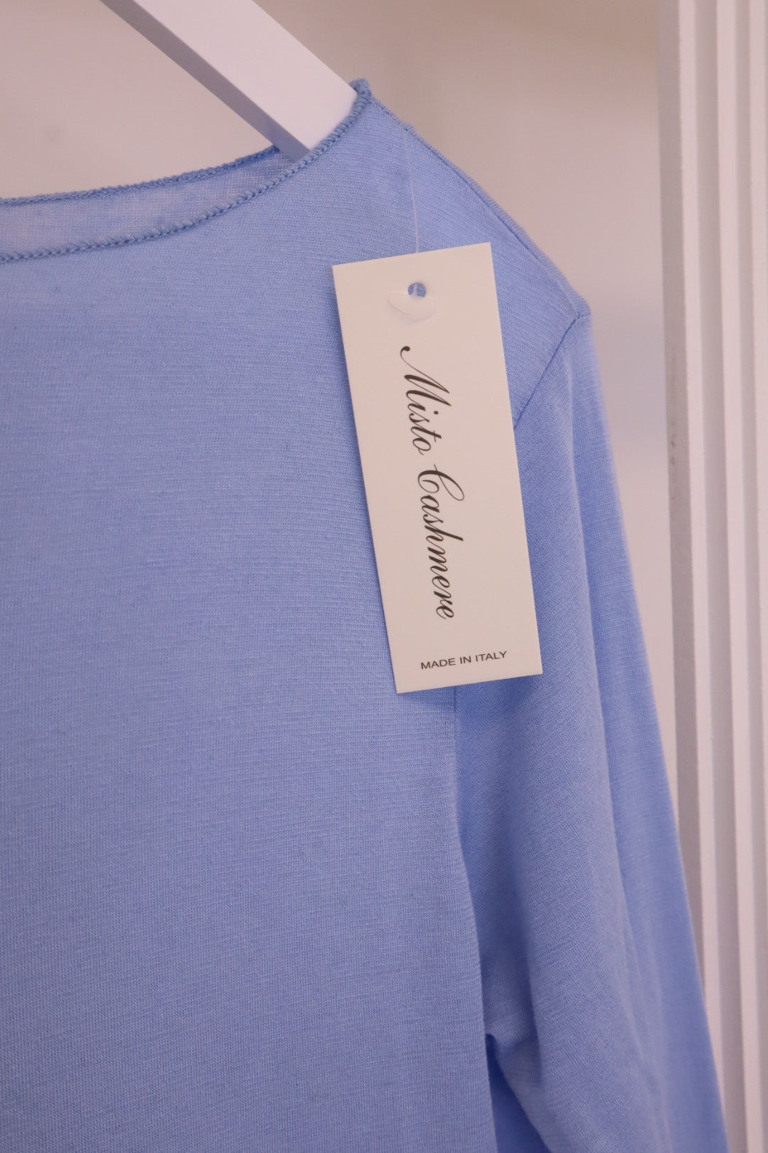 Misto Cashmere Langarm Shirt hellbau