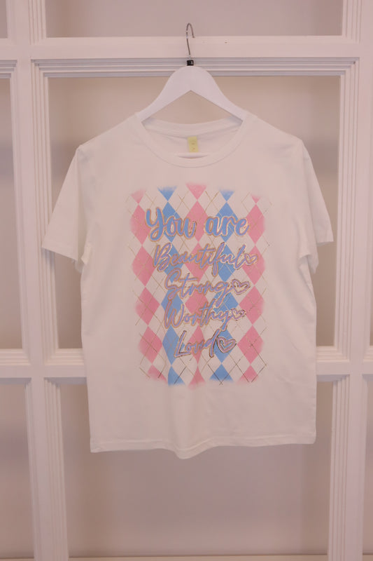 ESVIVID - T-Shirt print blau-rosa