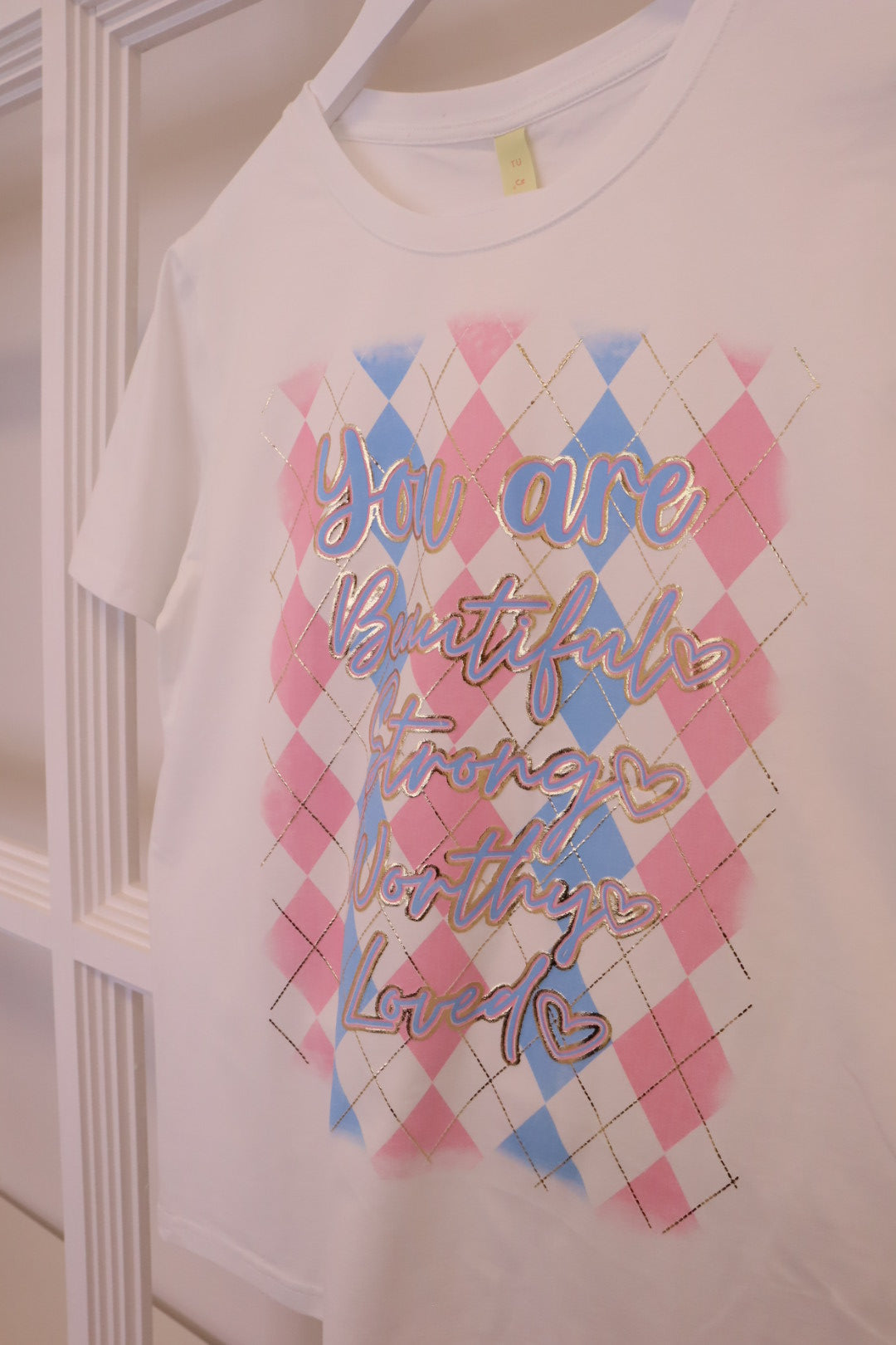 ESVIVID - T-Shirt print blau-rosa