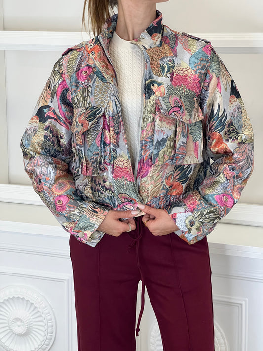 Kurzjacke mit Tiermotiv-Muster Anna
