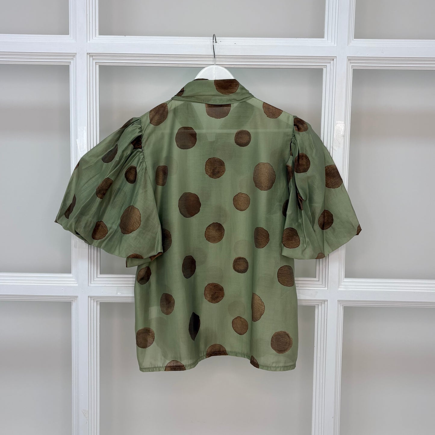 Elegante Polka-Dot-Bluse - Ela