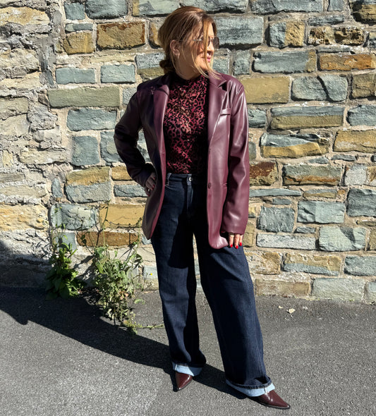 Blazer in Lederoptik-Boreaux Ingrid