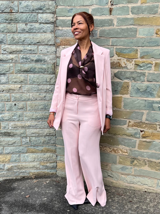 Elegante Hose in zartem Rose Daphne