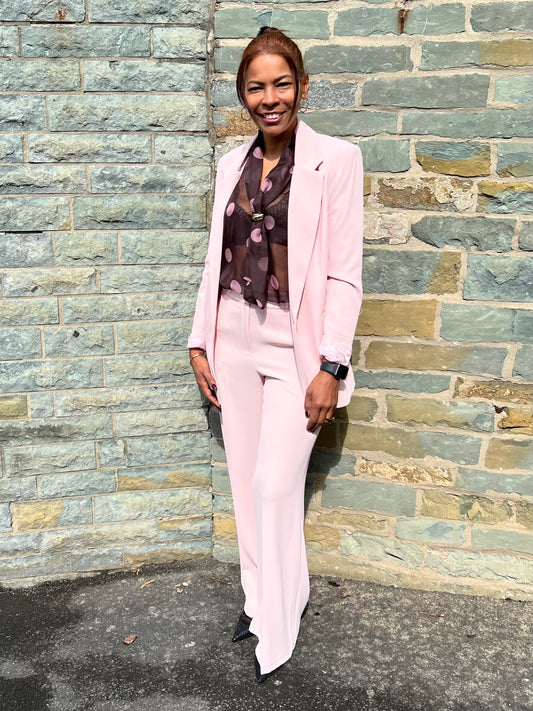 Eleganter Blazer in zartem Rose Damira