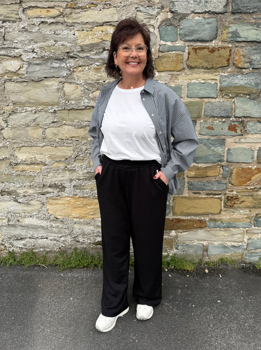 Studio UNTOLD fließend schwarze Hose