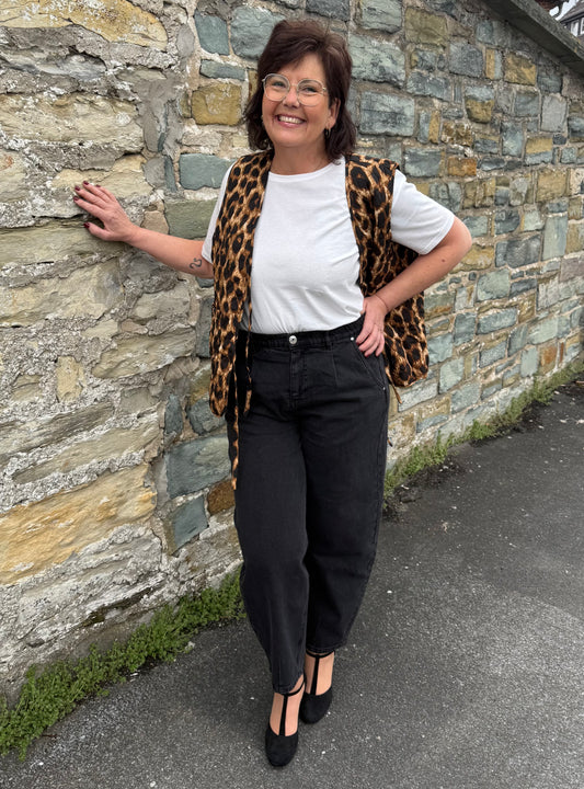 Studio UNTOLD Barrel-Jeans schwarz