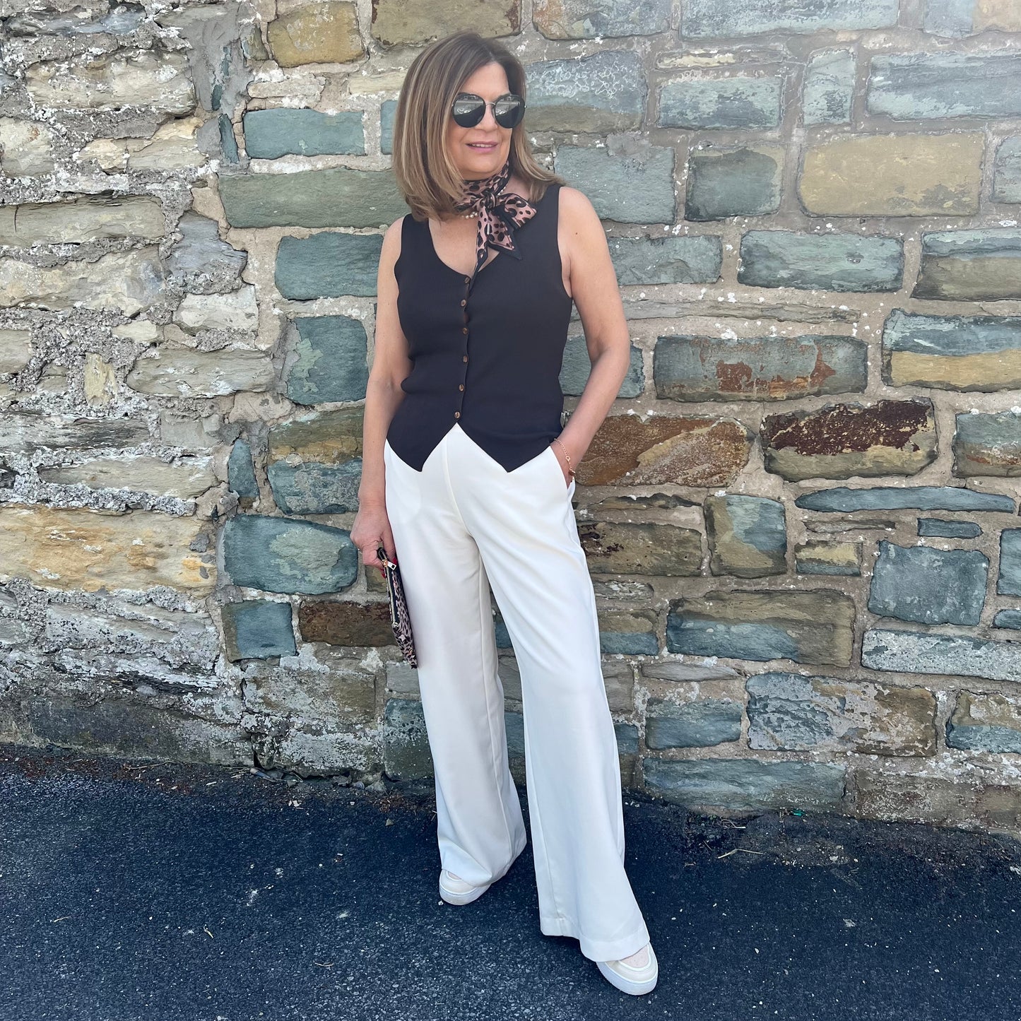 Elegante Hose mit Paspeltaschen - Edeltraud