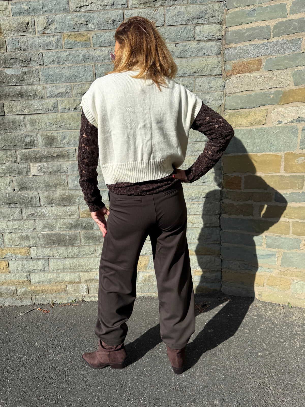Marlene-Hose Dark-Schoko Jyna