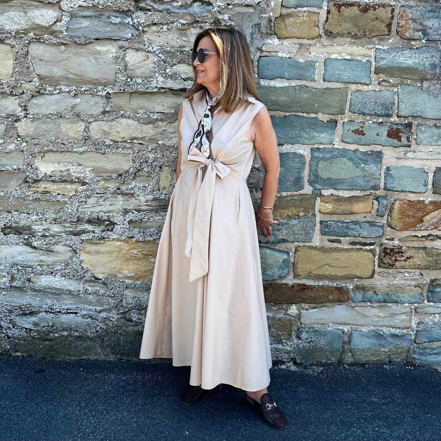 Ärmelloses Maxikleid - Florentine