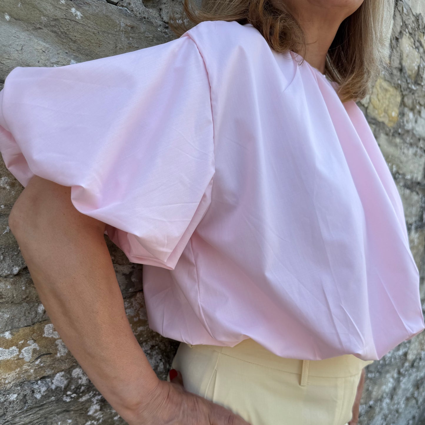 Bluse mit voluminösen Ballonärmeln - Finja