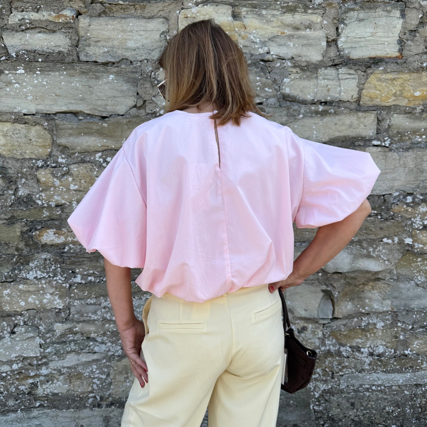 Bluse mit voluminösen Ballonärmeln - Finja