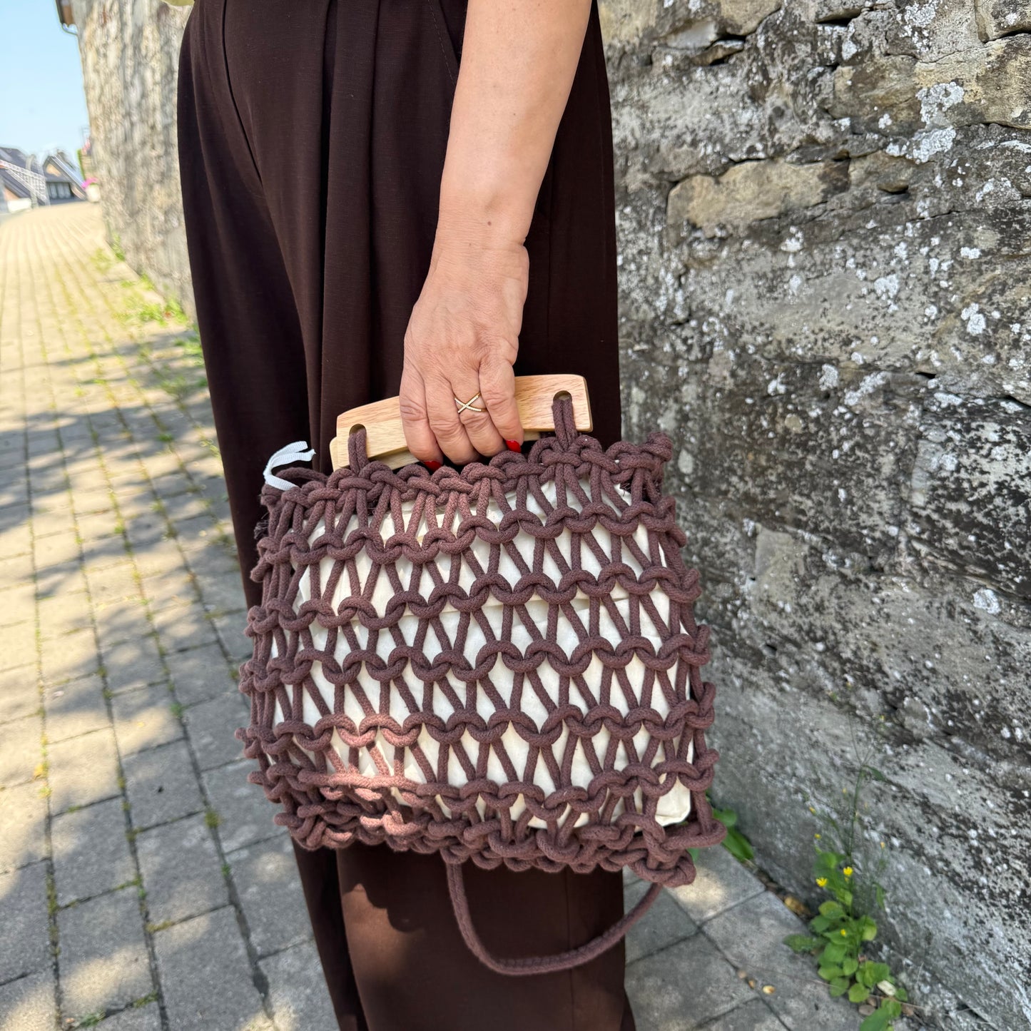 Schultertasche im Netzdesign - Grazia