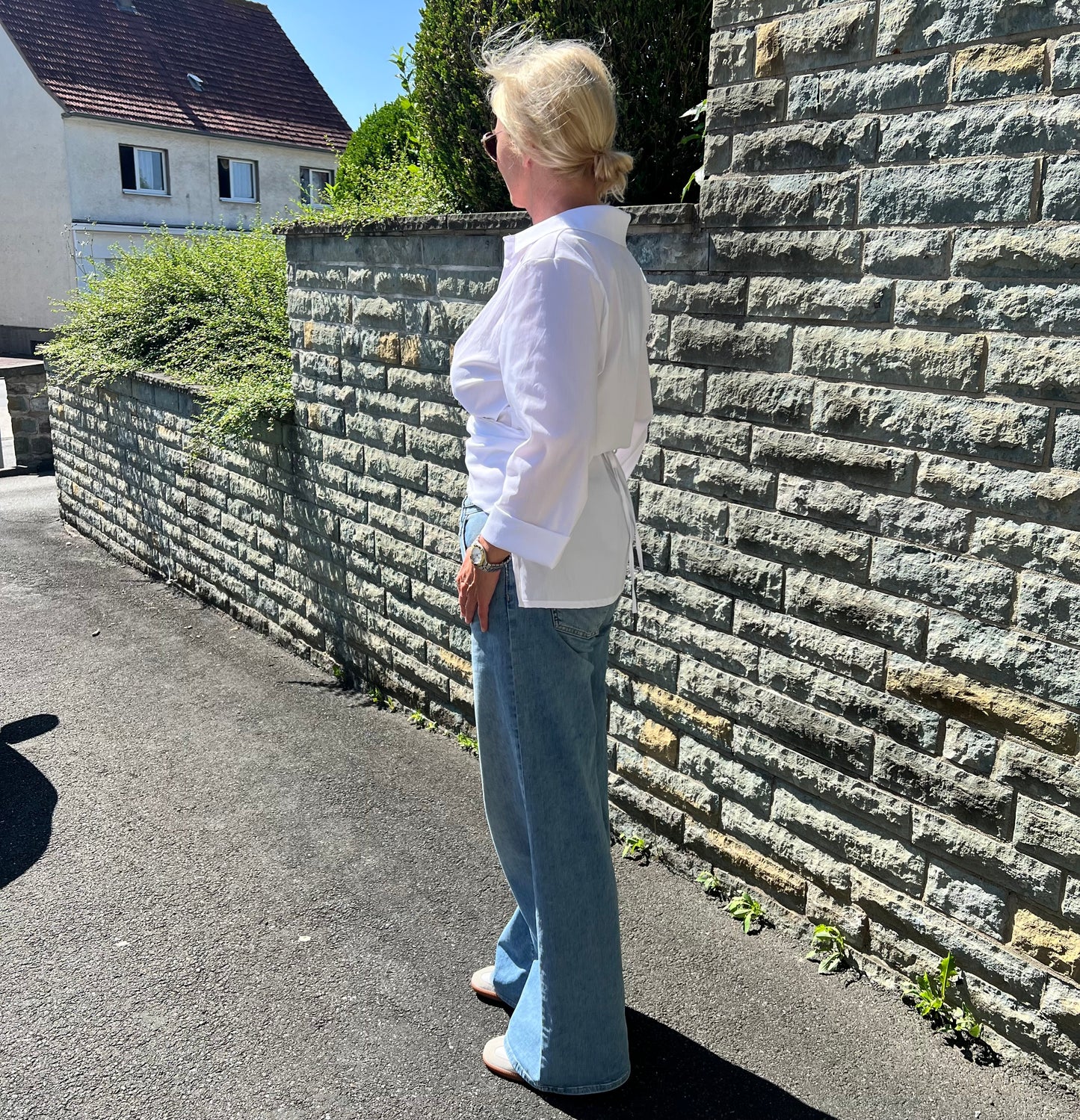 Bluse mit Wickel-Effekt - Geraldine