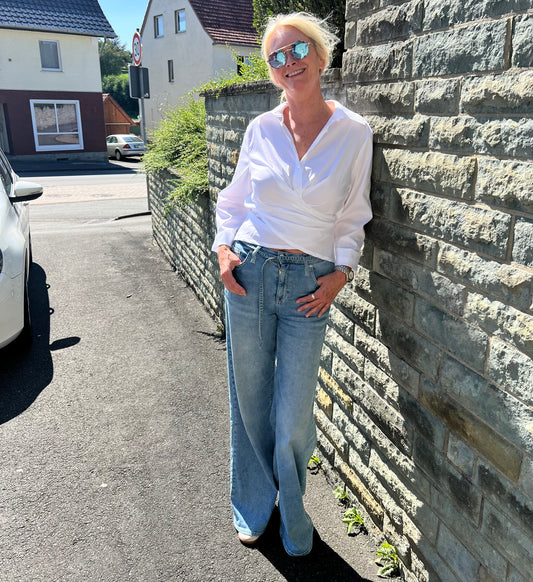 Bluse mit Wickel-Effekt - Geraldine