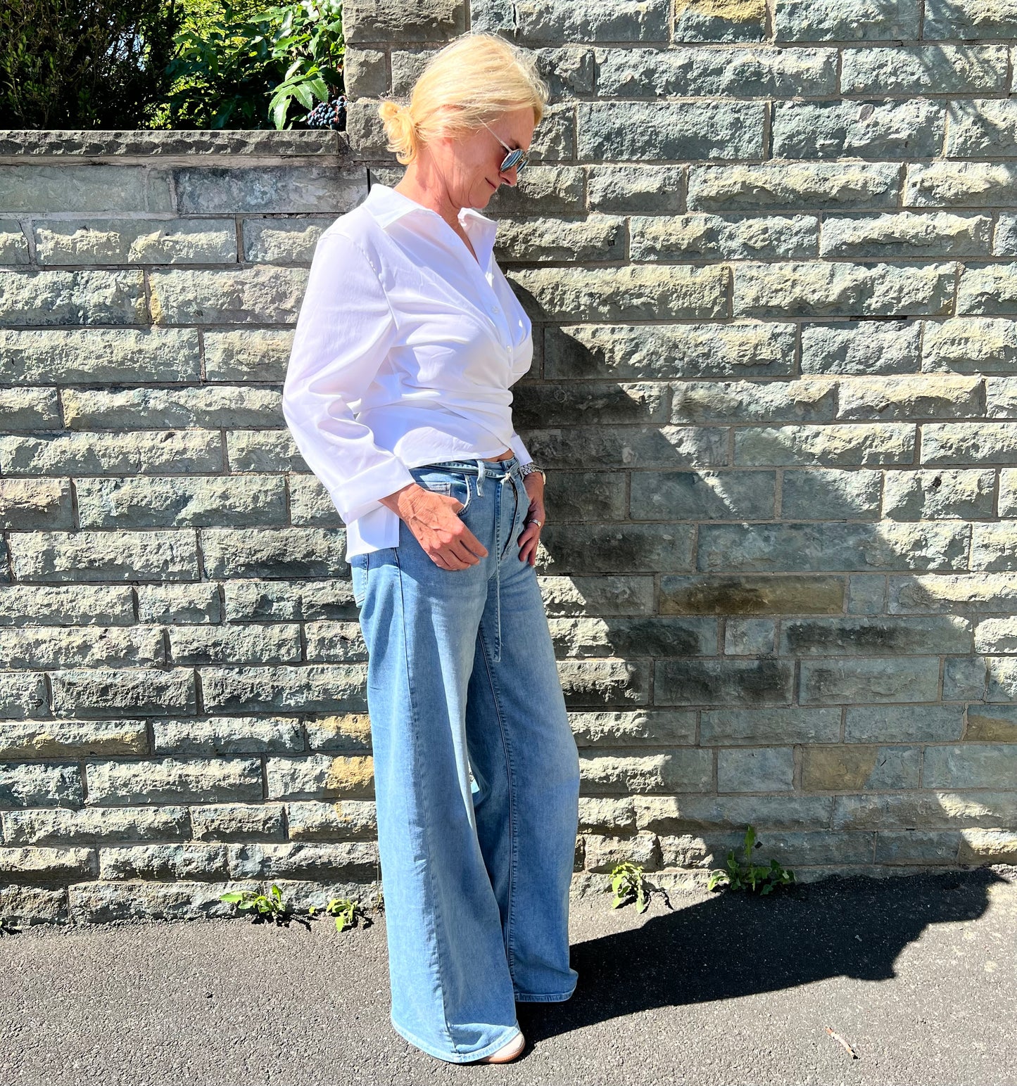 Bluse mit Wickel-Effekt - Geraldine
