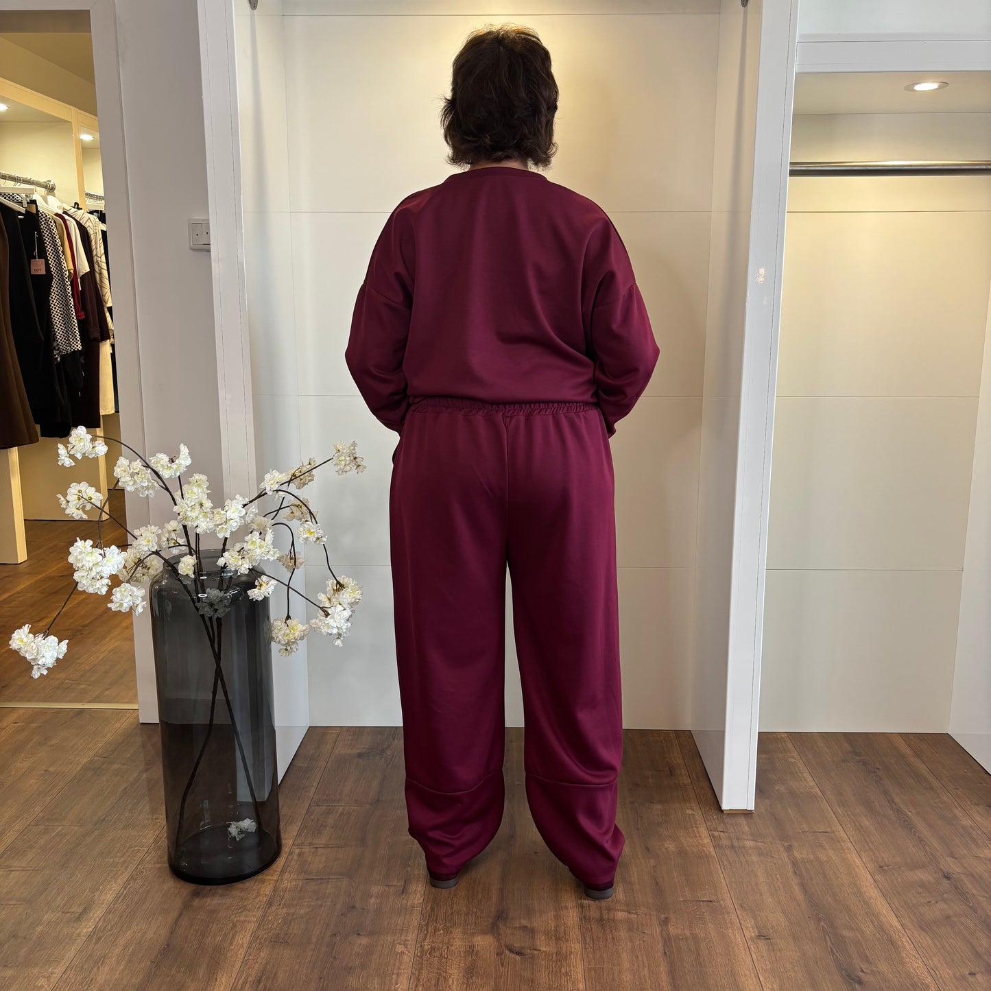 Loungewear-Hose „Merlot-Moments“