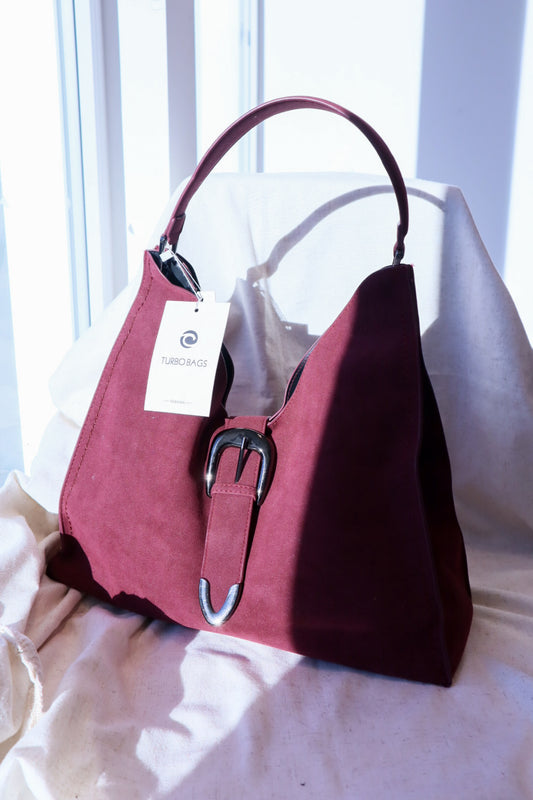 Elegante Hobo-Bag in Bordeaux