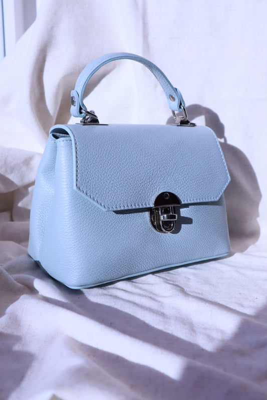 Kleine Koffertasche Hellblau