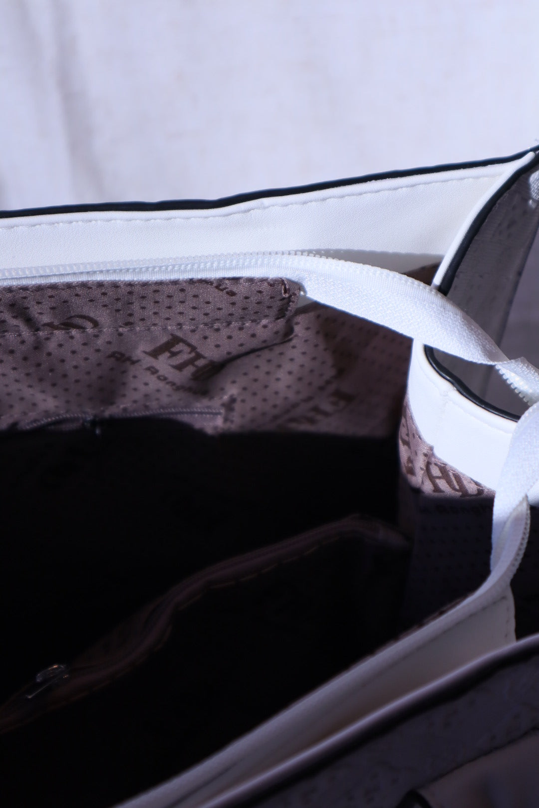 Edle Shopper Tasche in Weiß