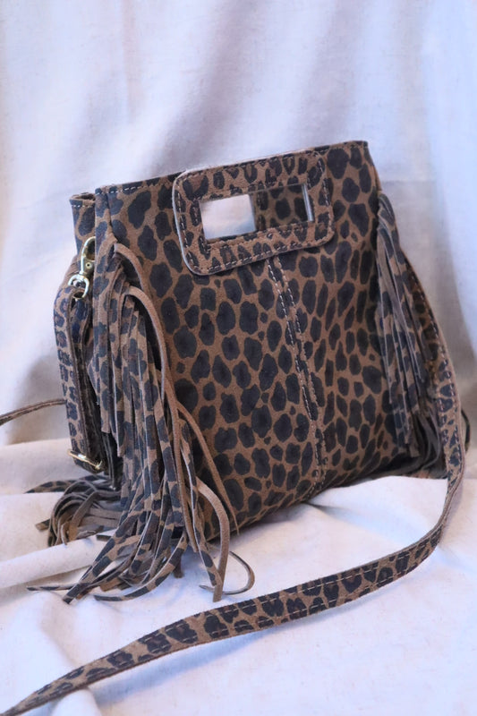 Lässige Umhängetasche aus Wildleder Aisha