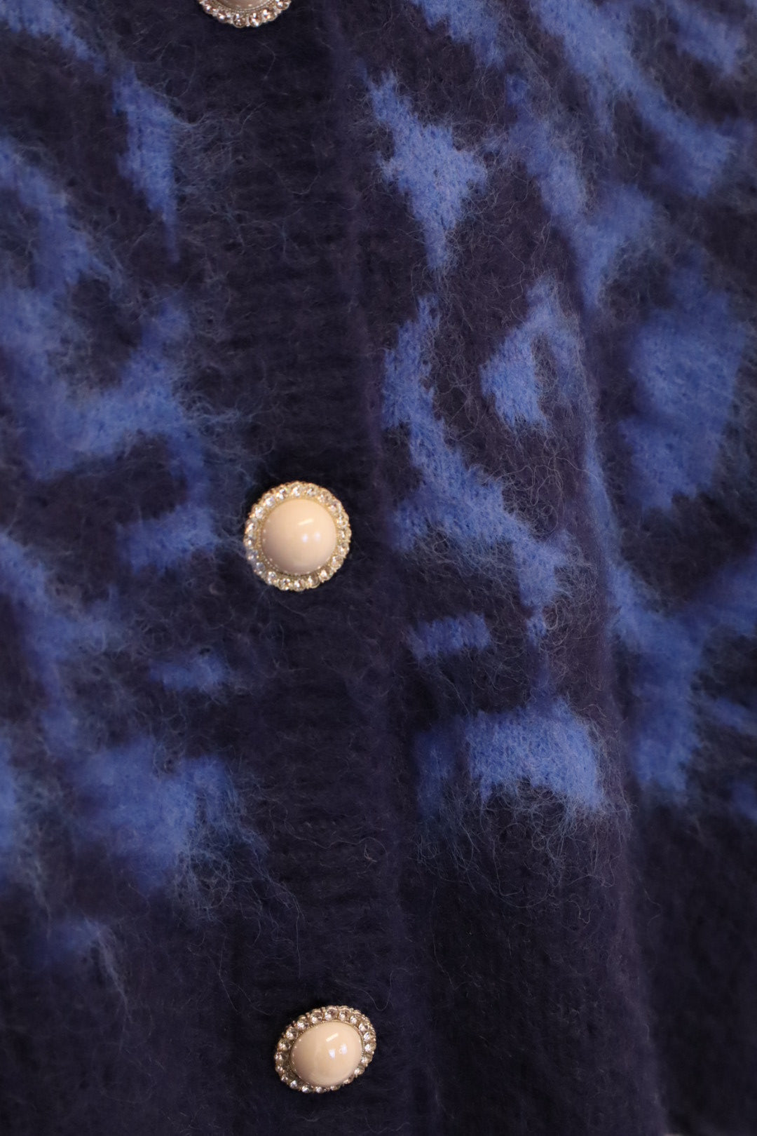 Stylischer Kurz-Cardigan Blue-Leo