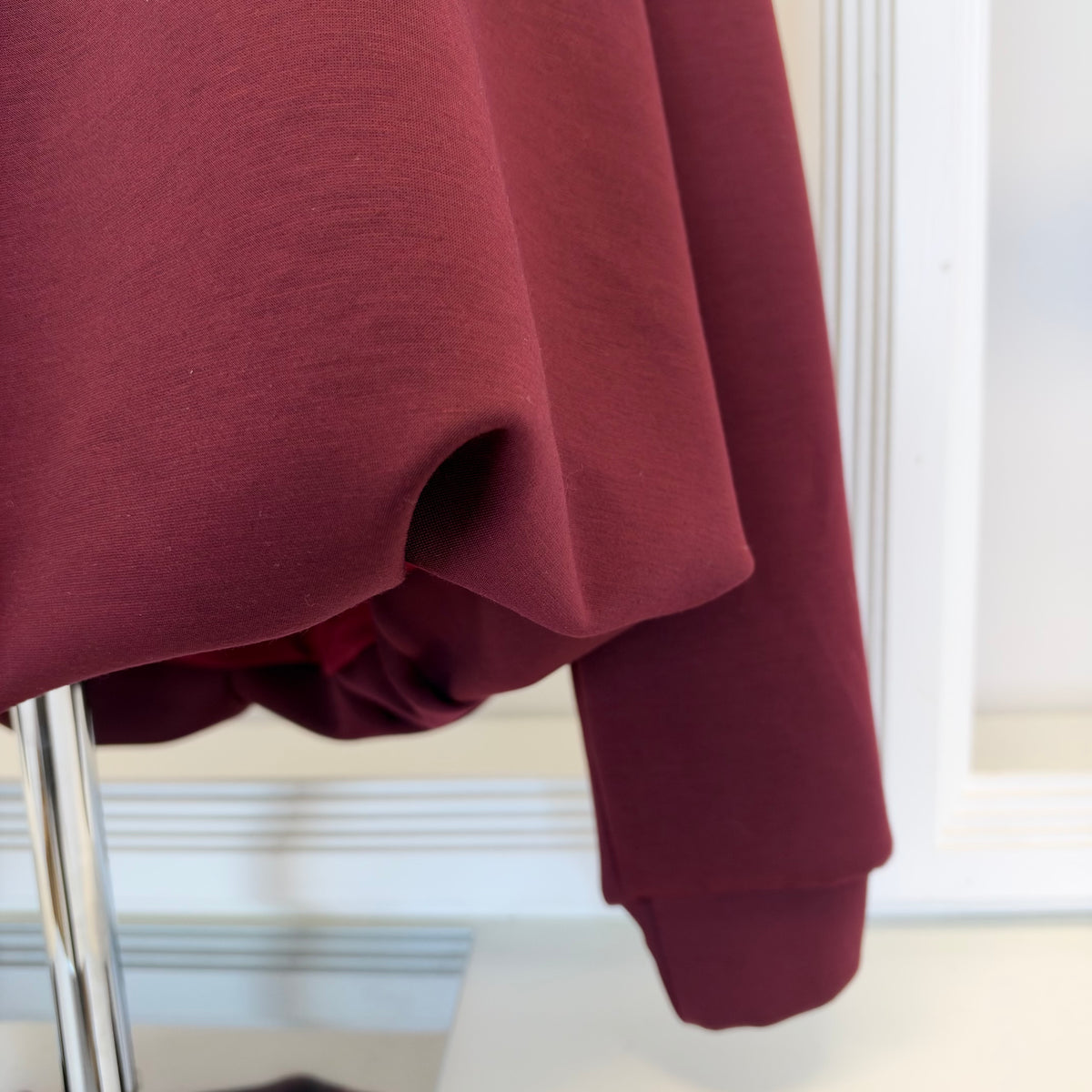 Ballon-Pullover Bordeauxrot Justa