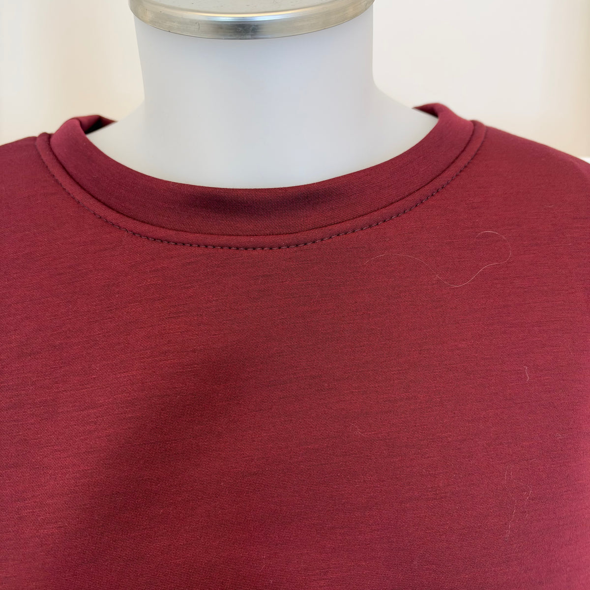 Ballon-Pullover Bordeauxrot Justa