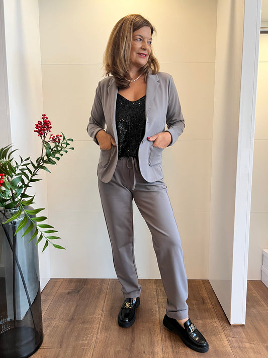 Blazer tailliert grau Esvivid