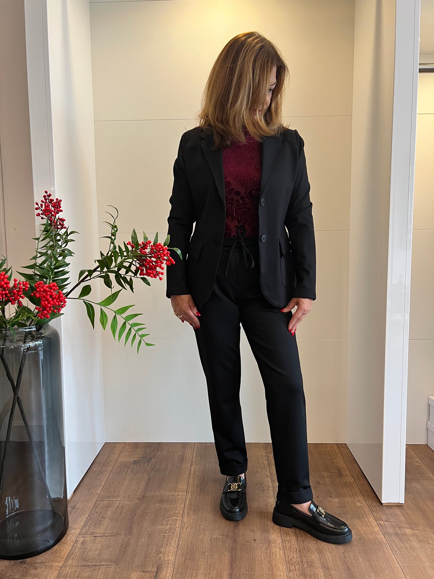 Blazer tailliert schwarz Esvivid