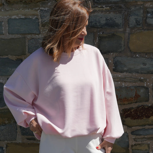 Ballonpullover Soft rose Dora