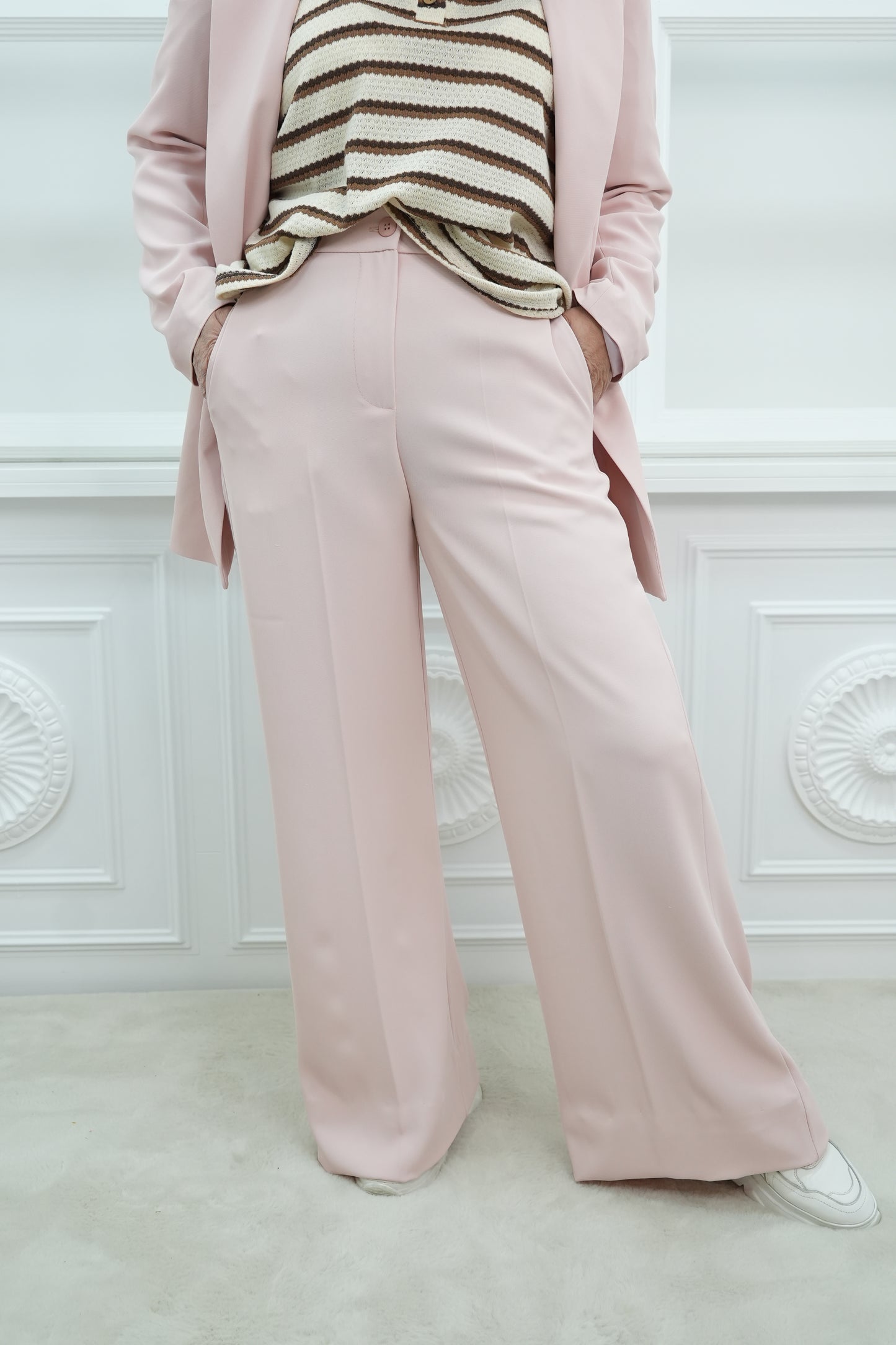 Elegante Hose in zartem Rose Damira