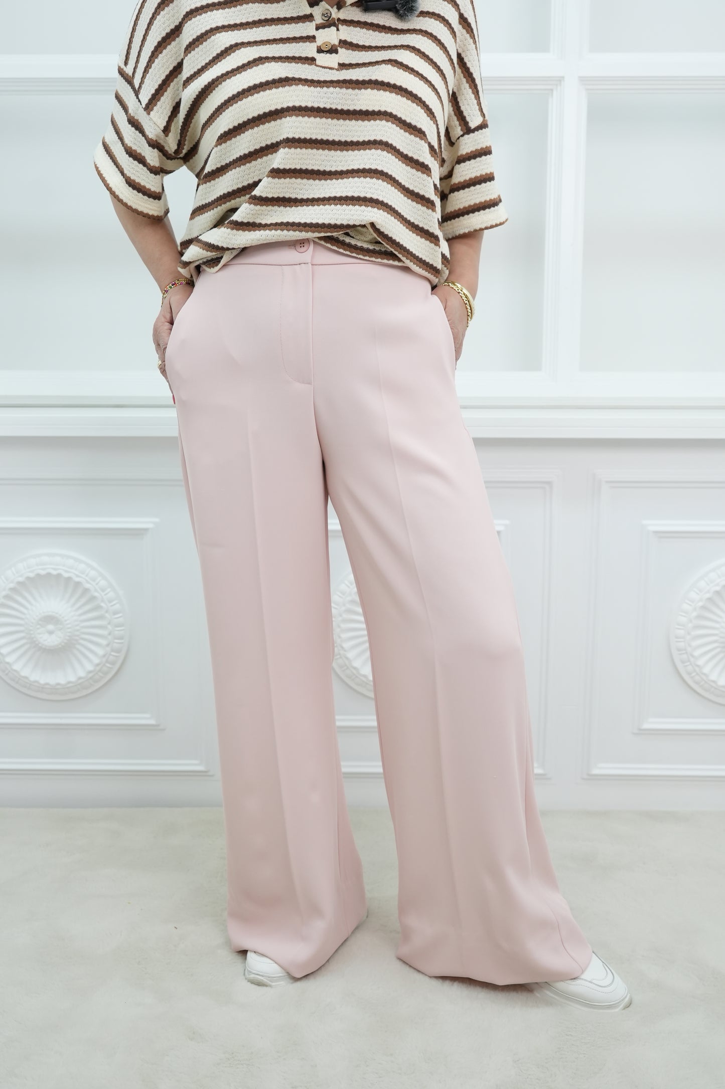 Elegante Hose in zartem Rose Damira