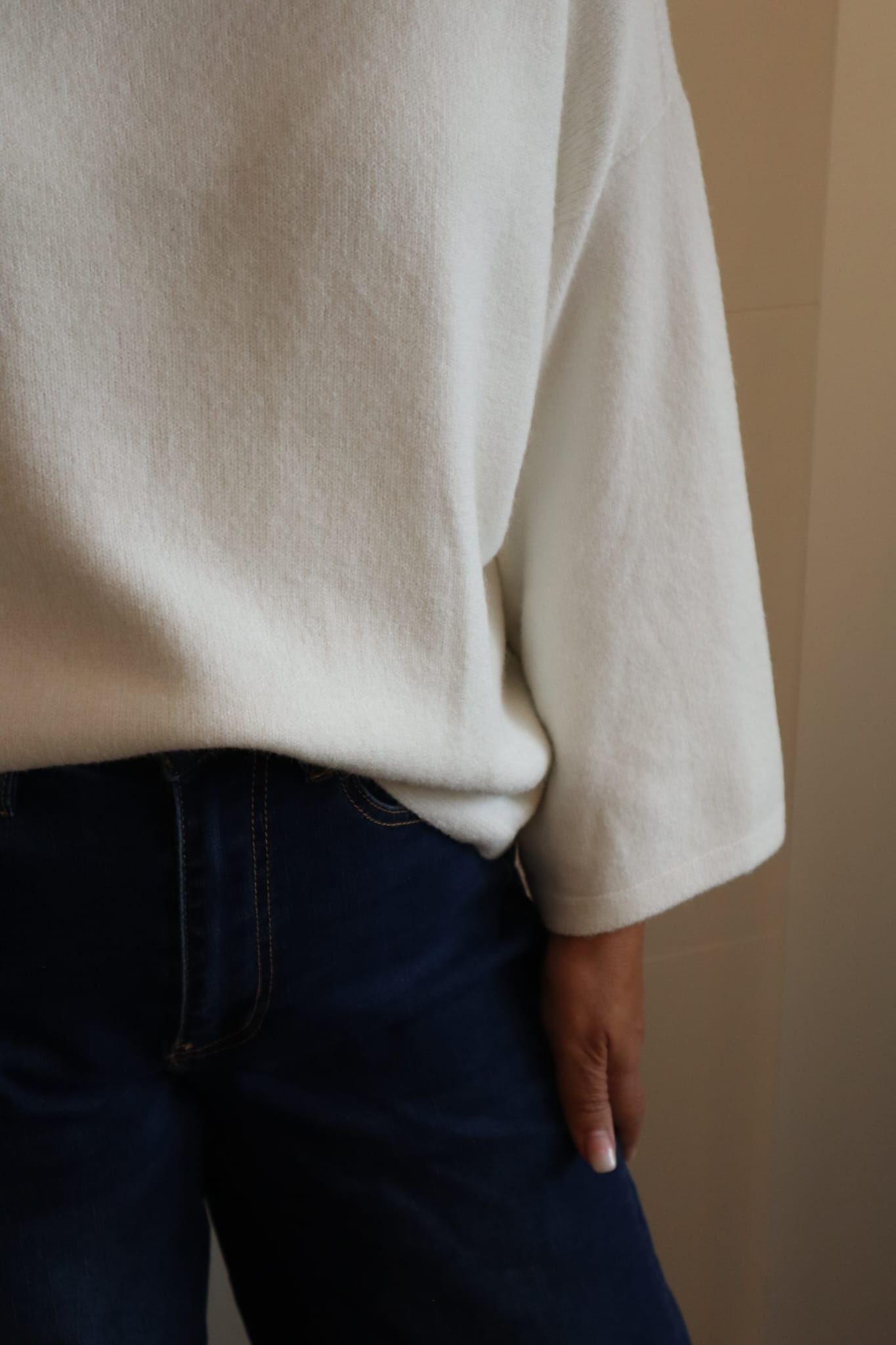 Pullover creme